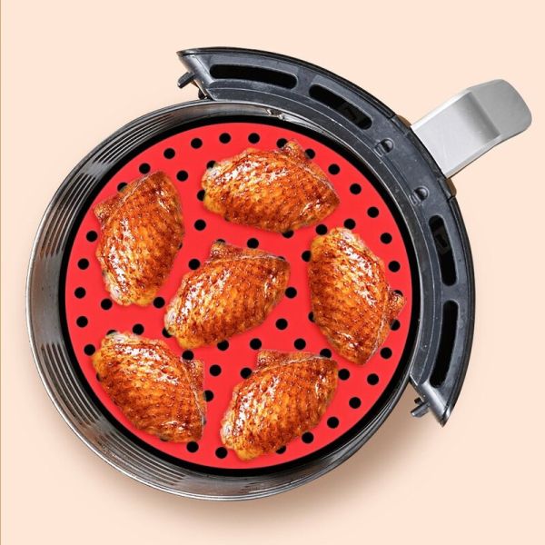 Oil Proof Silicone Kitchen Tool Air Fryer Liners Non Stick Foldable Customized