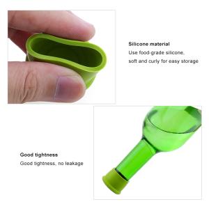 OEM Non Toxic Reusable Silicone Wine Bottle Caps