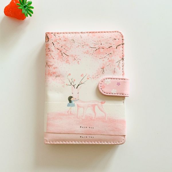 Leather Cute Ins Cartoon Student Color Page Hand Notebook LOGO Customization Accepted