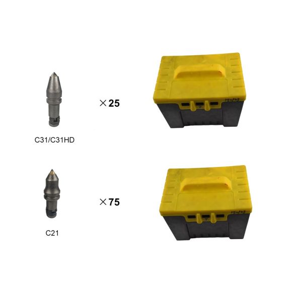 C31 Trenching Teeth Bullet Drill Bits Trencher Machine Spares Teeth C30 Holder Grooving Tool Rock Drill Picks