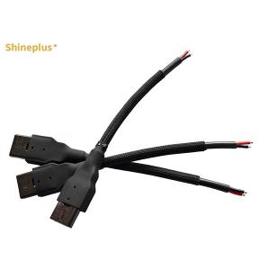 300V Black Braided Bushing Shielded Vehicle Harness Two Wheel Harness
