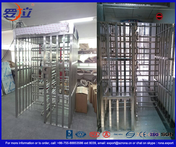 High Safety Pedestrian Turnstile Security Systems Semi-Auto Mechanism Housing With CE Approved Indoor and Outdoor