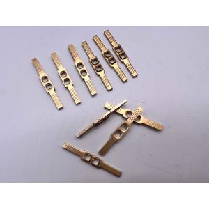 Custom Brass Stamped Contact Terminal – High-Conductivity Electrical Connector