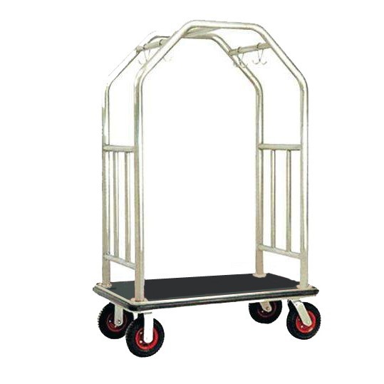 Buy Bright Luggage Cart Hotel Display Stand With Hooks / Luggage Cart Hotel Luggage Dolly at wholesale prices