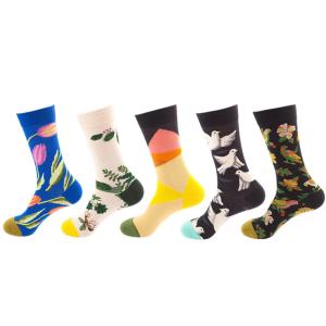 Creative Breathable Fashion Colourful Long Striped Ankle Socks