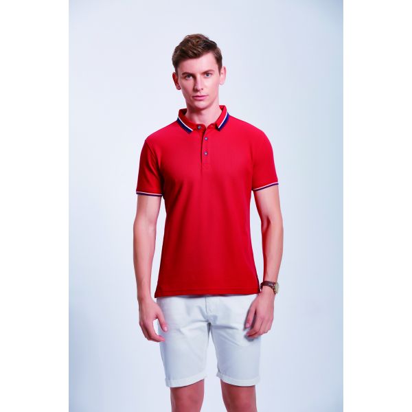 Breathable Flyita Mens Plain Polo T Shirt Cotton Short Sleeve