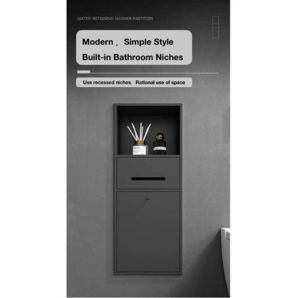 Upgrade Your Bathroom with a Sleek Stainless Steel Shower Niche and Waterproof Design