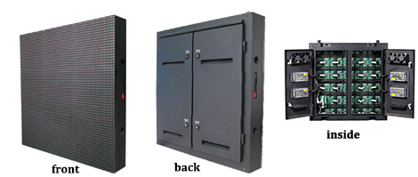 IP65 Outdoor Real Pixel DIP Led Video Wall Screen Epistar Chip RGB 6500 Nits