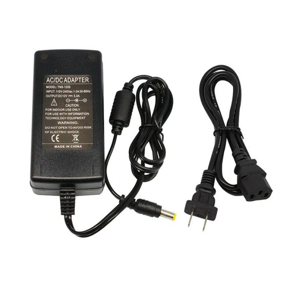 Buy AC To DC12v 5A 60w Led Driver Power Supply Adapter Au Eu Us Uk Plug For Led Strip Lighting at wholesale prices