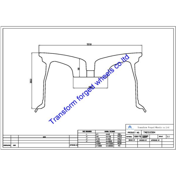 TM2010504 20X10.5 inches forged wheels monoblock wheels blanks Dimple style barrel and rims