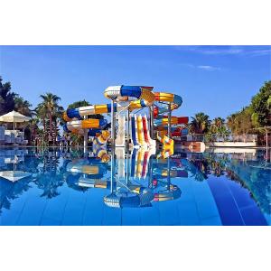 Durable Fiberglass Swimming Pool Slide Outdoor Water Theme Park Amusement Games