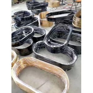 Floor Mirror 6063 T5 Curved Aluminium Profile For Living Room