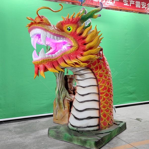 Buy Animatronic Realistic Chinese Electric Dragon Ride Highly Interactive at wholesale prices