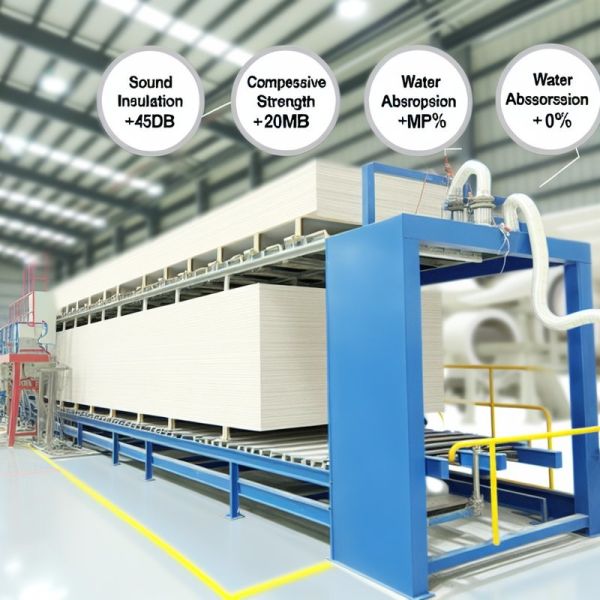 Buy High Strength Sound Insulation Fiber Cement Board Production Line with Compressive Strength ≥20Mpa and Low Water Absorption at wholesale prices