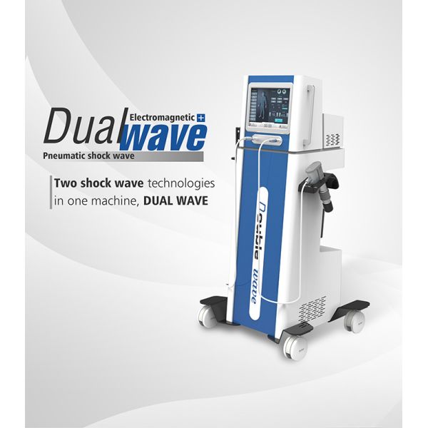 NEW ARRIVAL 2 IN 1 DOUBLE WAVE ELECTROMAGNETIC & PNEUMATIC SHOCKWAVE MACHINE WITH ED TREATMENT CELLULITE REDUCTION