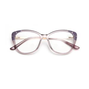 Fashion Ladies Oversized Tr90 Glasses Frames Tr90 Blue Light Glasses