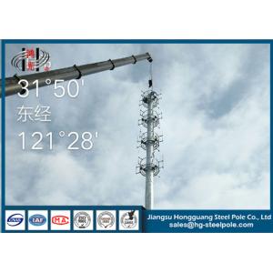 H25m Height Q345 Telecommunication Mast Towers For Broadcasting Industry