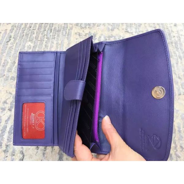 Authentic Stingray Skin Female Long Flower Trifold Wallet Genuine Leather Lady Large Clutch Bag Women Floral Coin Purse