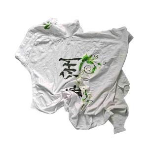 China 2kg/bale White T Shirt Rags on sale