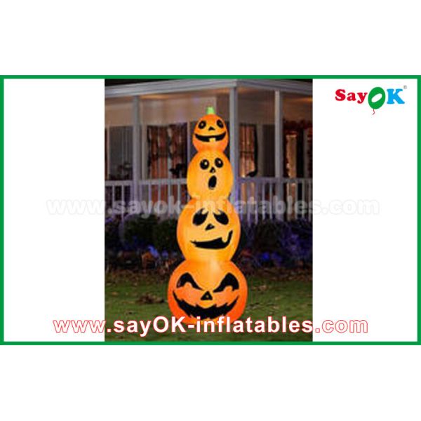 Halloween LED light Inflatable Holiday Decorations , Human skeleton Inflatable Cartoon Characters