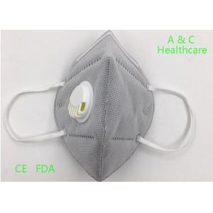 Single Headband FFP2 Face Mask Spunbond Fabric Ffp2 Dust Mask Grey