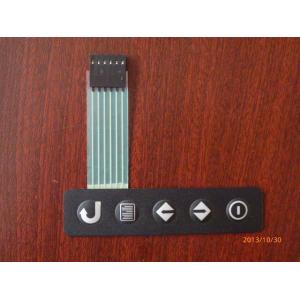 OEM Medical Equipment Metal Dome Tactile Membrane Switch Panel with Flat Cable