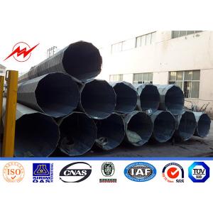 OEM Electrical 12 Ft Galvanized Steel Power Pole With Bitumen