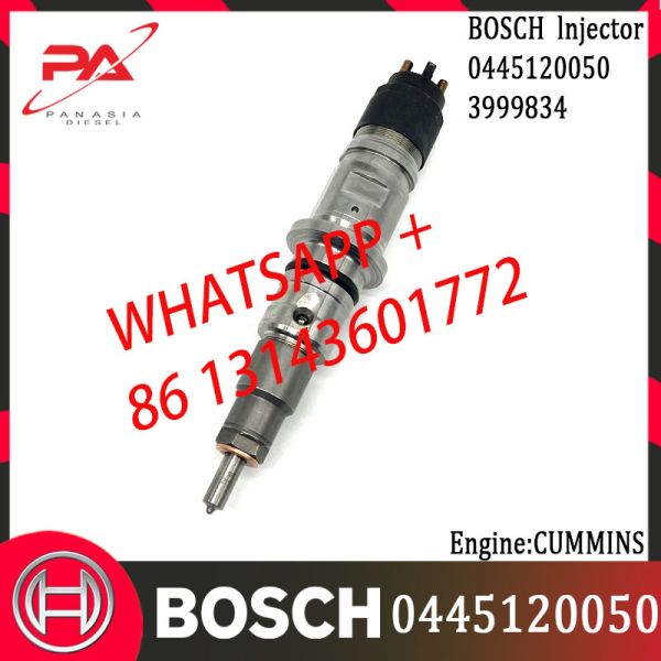 Buy BOSCH original Diesel Common Rail Injector 0445120050 0445120070 0445120071 3999834 3976631 3999832 for CUMMINS Engine at wholesale prices