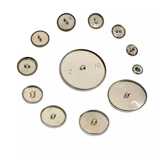 Wholesale DIY Aluminum Metal Shank shell Buttons Fabric Covered Buttons