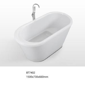 China Sanitary Ware Frestanding Jacuzzi Acrylic Bathtub with Competitive Price (BT7402) on sale