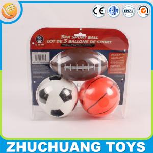 China 3 pk grippy football basketball soccer ball sport ball set on sale