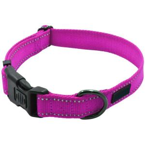 Durable Sturdy Nylon Buckle Highly Reflective Soft Nylon Dog Collar