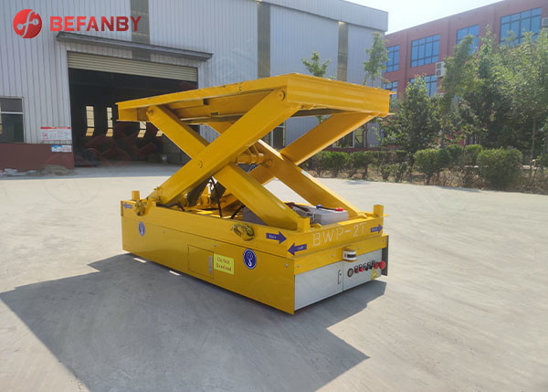 Buy Steerable Trackless 30t Scissor Lift Transfer Cart at wholesale prices