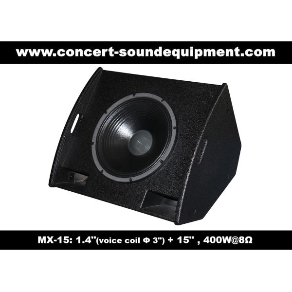 Buy PA Sound Equipment 400W 3"+15" Plywood Coaxial Stage Monitor For Living Event And Show at wholesale prices
