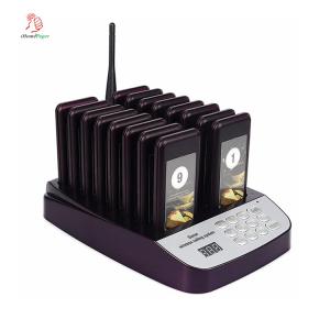 Quality 16 pagers restaurant wireless coaster pager sysetm with good quality and cheap price for sale