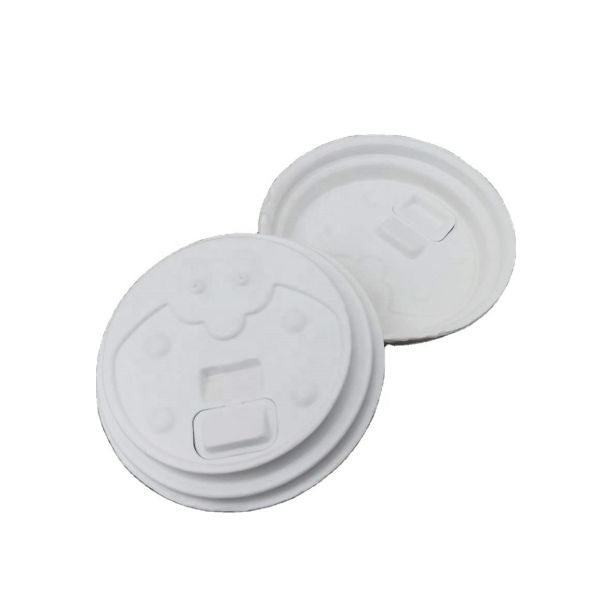 Buy Sugarcane Bagasse 90mm Compostable Disposable Cup Lids at wholesale prices