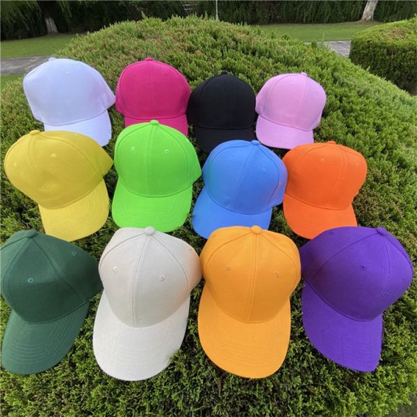 Adjustable Velcro Sun Protection Men Dad Hat Solid Color Outdoor Unisex Shading Trucker Baseball Cap