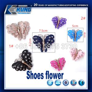 Practical Shoe Making Accessories Buckles Plastic Flower Shape