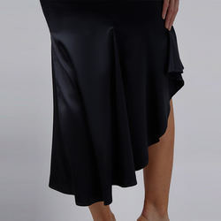 Women Silk Slip Dress Elegant Customized Asymmetric Backless Dresses