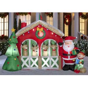 Giant Custom Advertising Inflatables Waterproof Oxford Cloth Christmas House