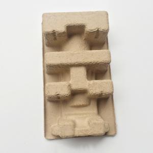 Antistatic Bamboo Moulded Pulp Tray Dry Press Biodegradable Paper Tray