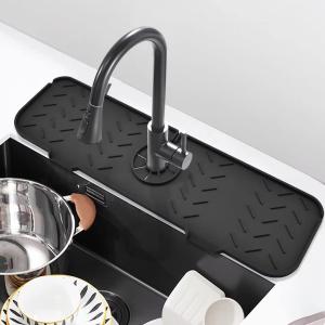 Practical Leakproof Kitchen Guard Silicone Faucet Splash Mat Harmless