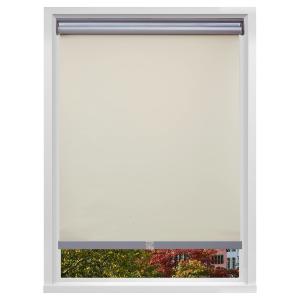 White Coating Thermal Window Blackout Roller Blinds with Cord 100% Polyester