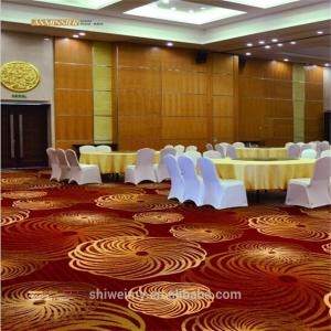 Red Axminster commercial boardroom carpet