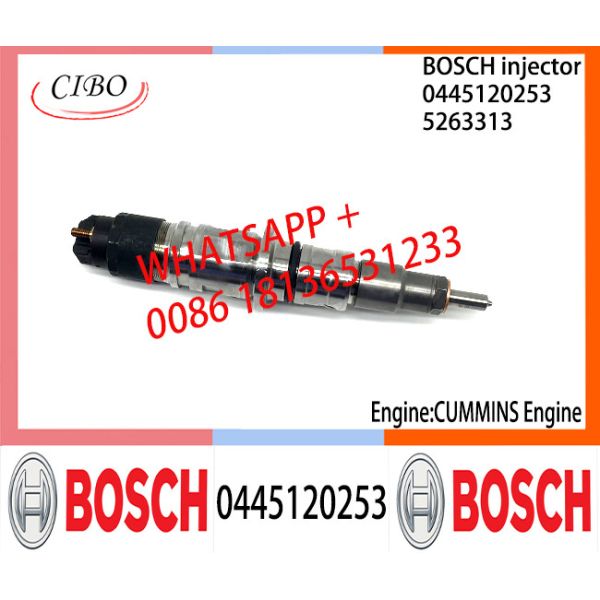 BOSCH 0445120253 5263313 Neutral Fuel Injector Assembly 0445120253 5263313 For CUMMINS