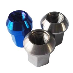 PVD Coating Lug Nuts M12x1.25 M12x1.5 M14x1.5 M14x1.25 Close End Titanium GR5