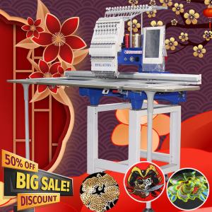 China HOLiAUMA 360*1200mm big area embroidery machine single head tajima barudan type embroidery machine with cheap price for on sale