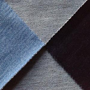 95C/5SP Indigo yarn dyed brushed french terry