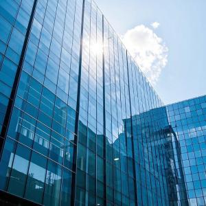 Office / Residential Glass Curtain Wall Soundproof Custom Clear Glass Facade