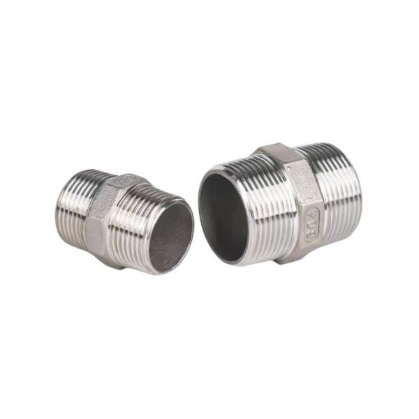 Pipe Connection DN8-DN100 Casting Pipe Fitting Nipple 3/4" with Thread on Both